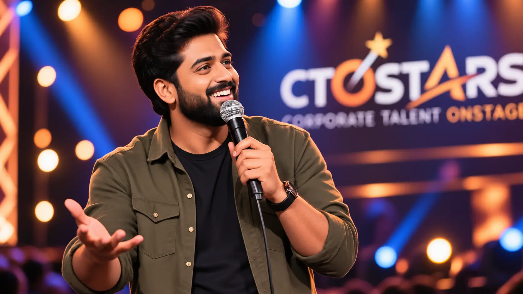 Employee vocalist performing live on the CTO Stars stage