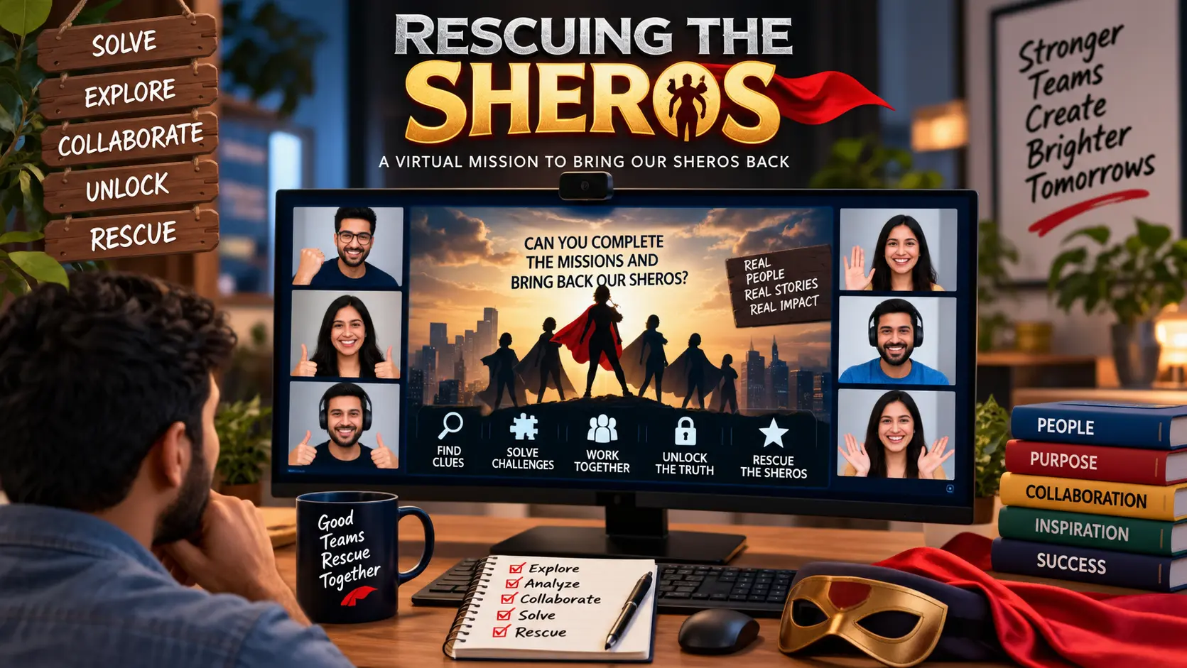 Rescuing The Sheros virtual team challenge